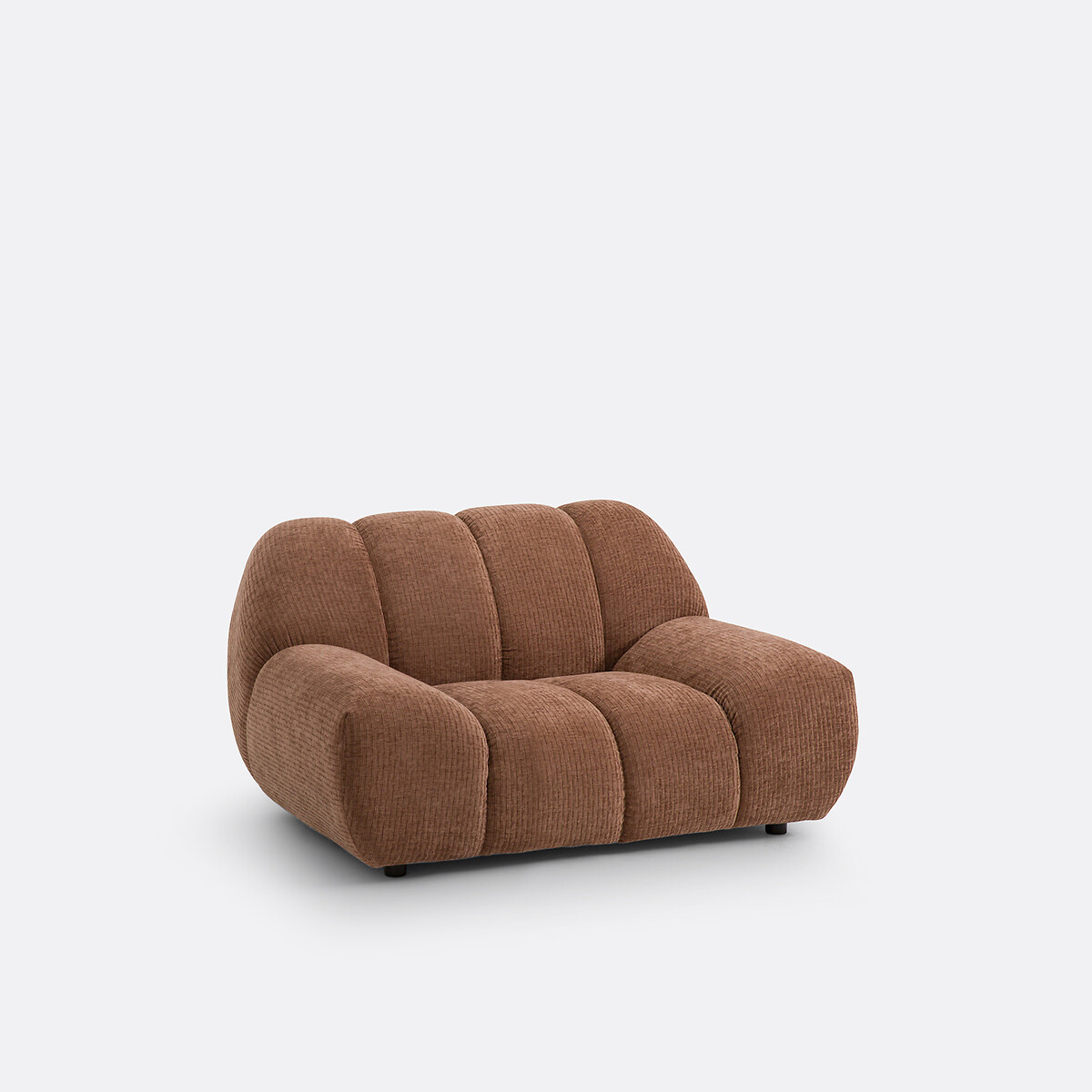 LA REDOUTE INTERIORS<br>Poltrona XL, chenille de couro sintético, Nuria