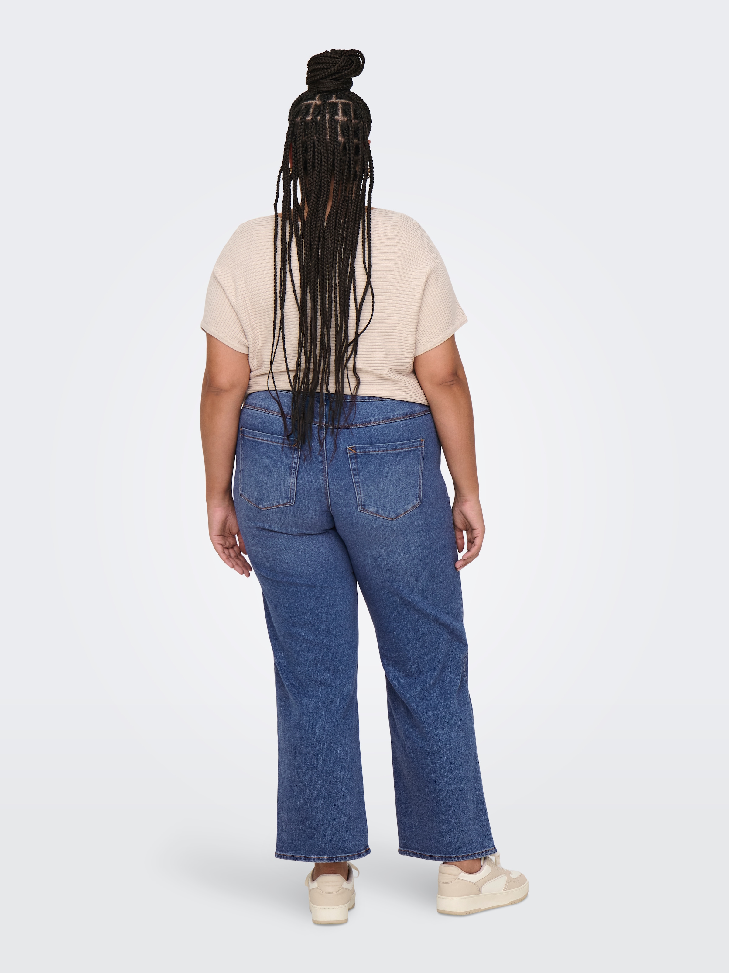 ONLY CARMAKOMA High-waist-Jeans »CARSNOW HW WIDE DNM JEANS PIM MBD NOOS«