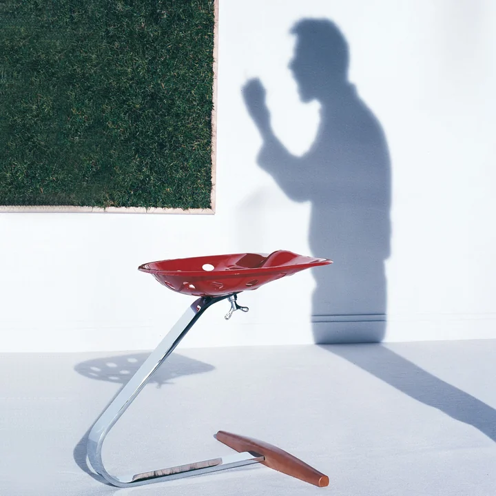Zanotta - Mezzadro Hocker, rot