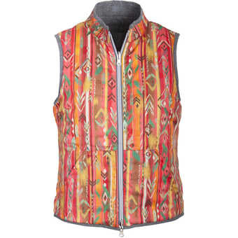 2964 Garmisch Iberg 2 Weste Rosa Gestreift Damen