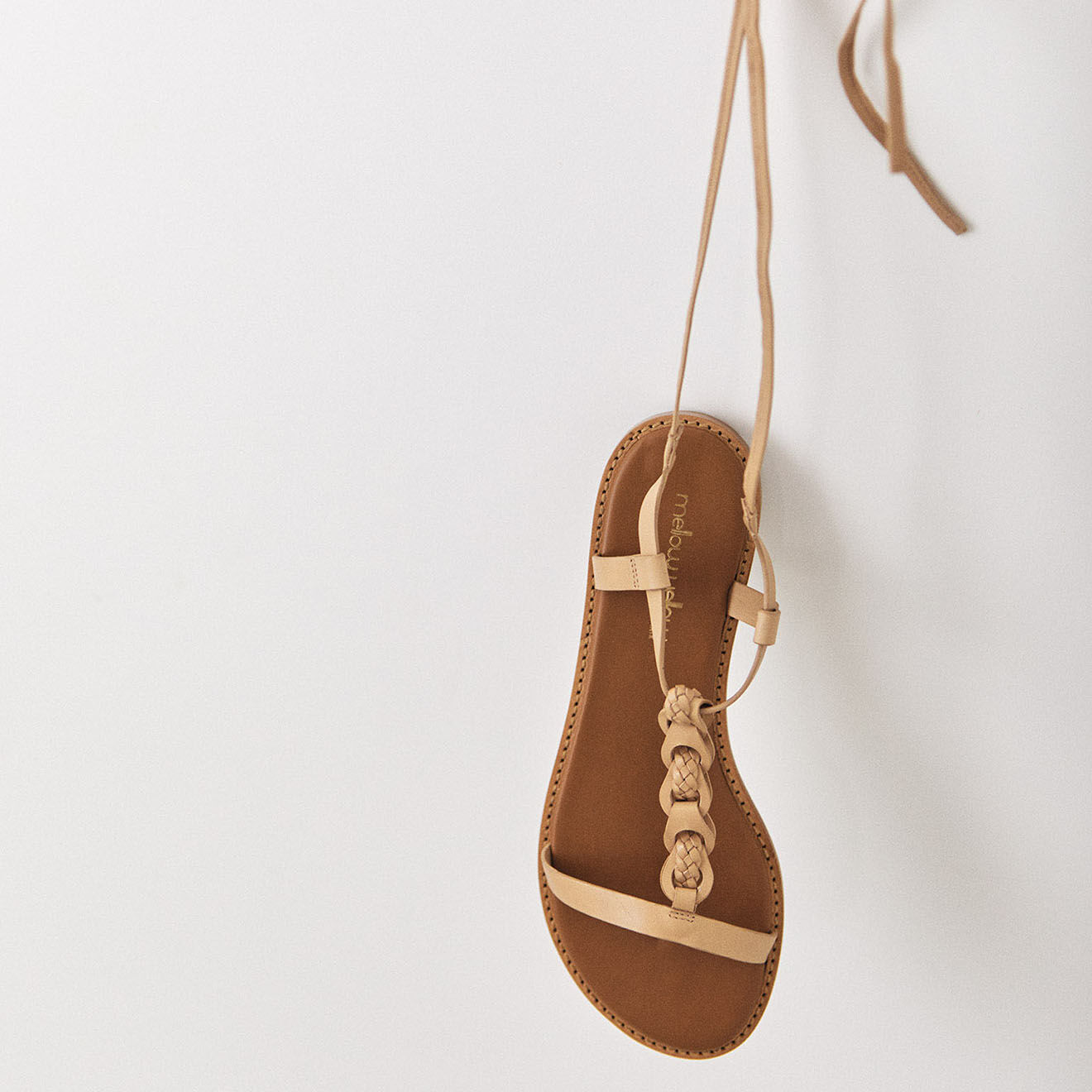 Mellow Yellow Sandales en Cuir Louise nude