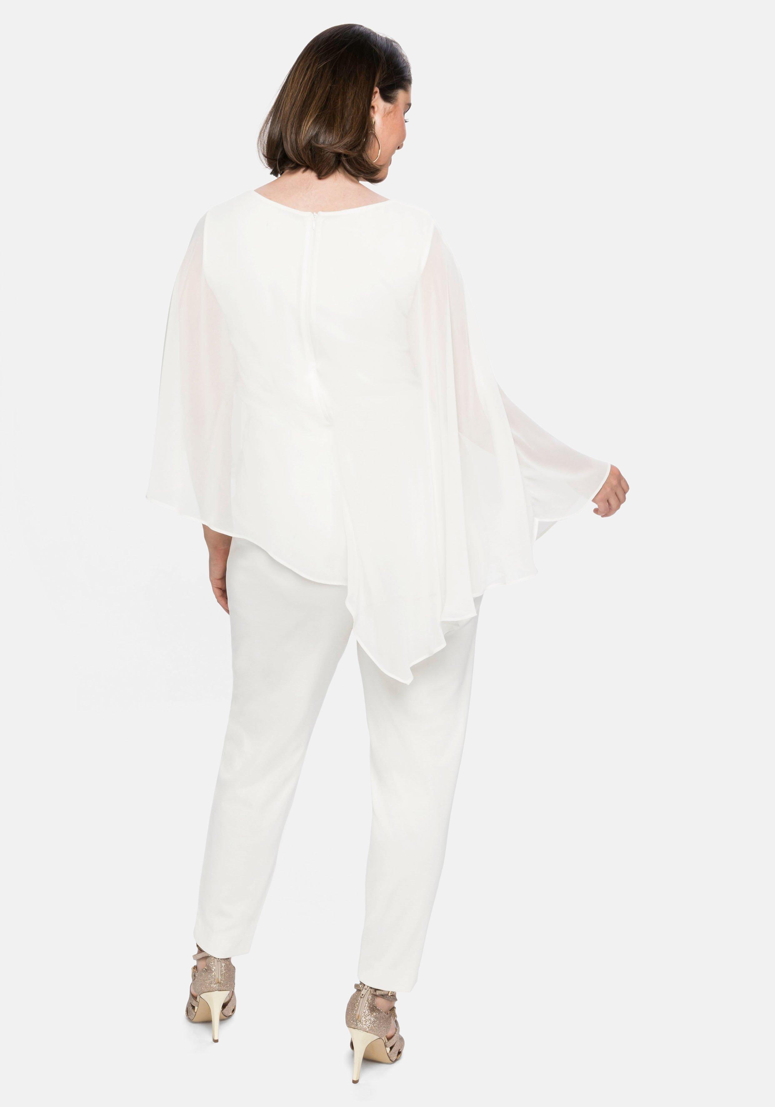 Overall im Lagenlook, mit Fledermausärmeln