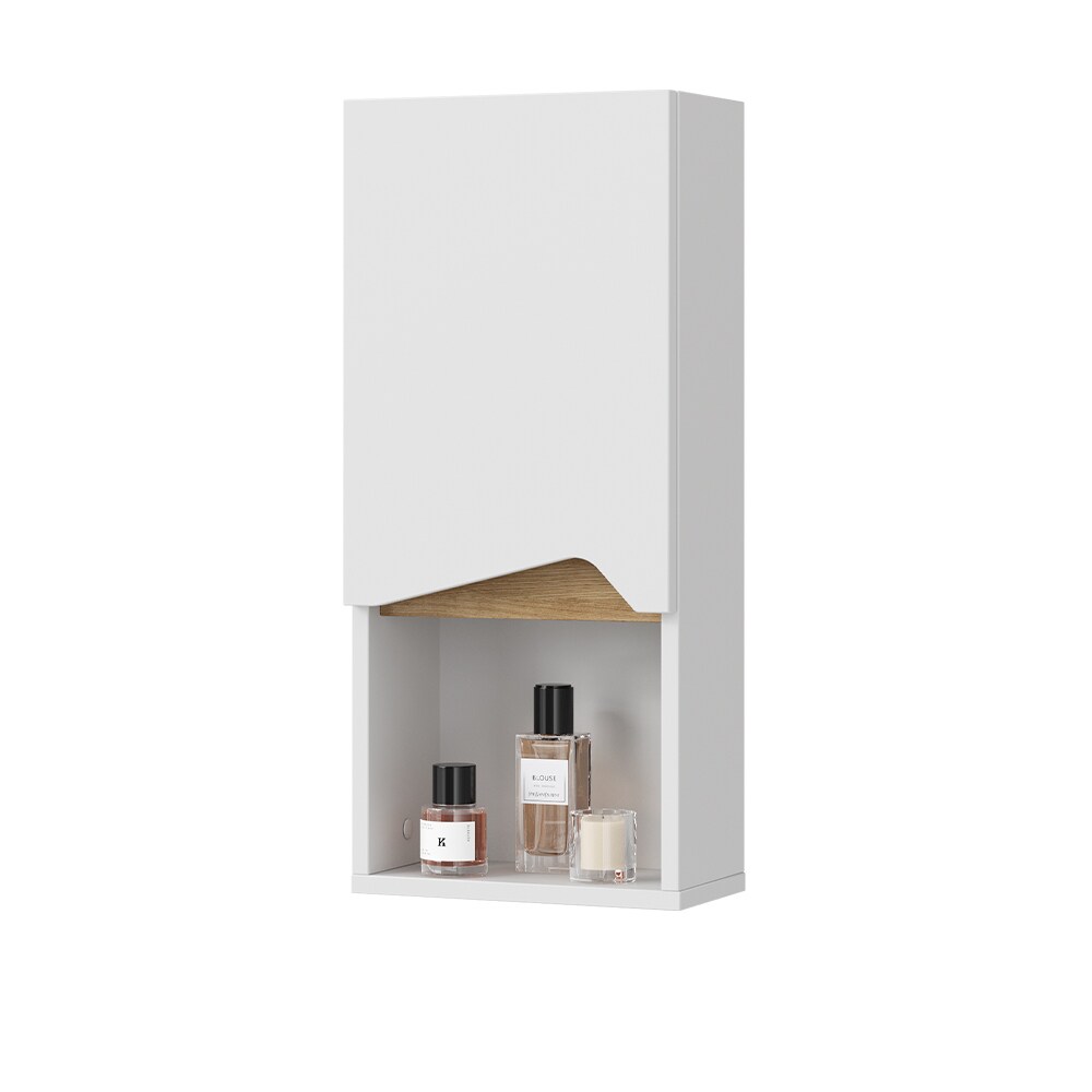 Vicco Hängeschrank Marelle 30 x 67 cm, Weiß Artisan, modern, Badschrank, schmal, Badezimmer