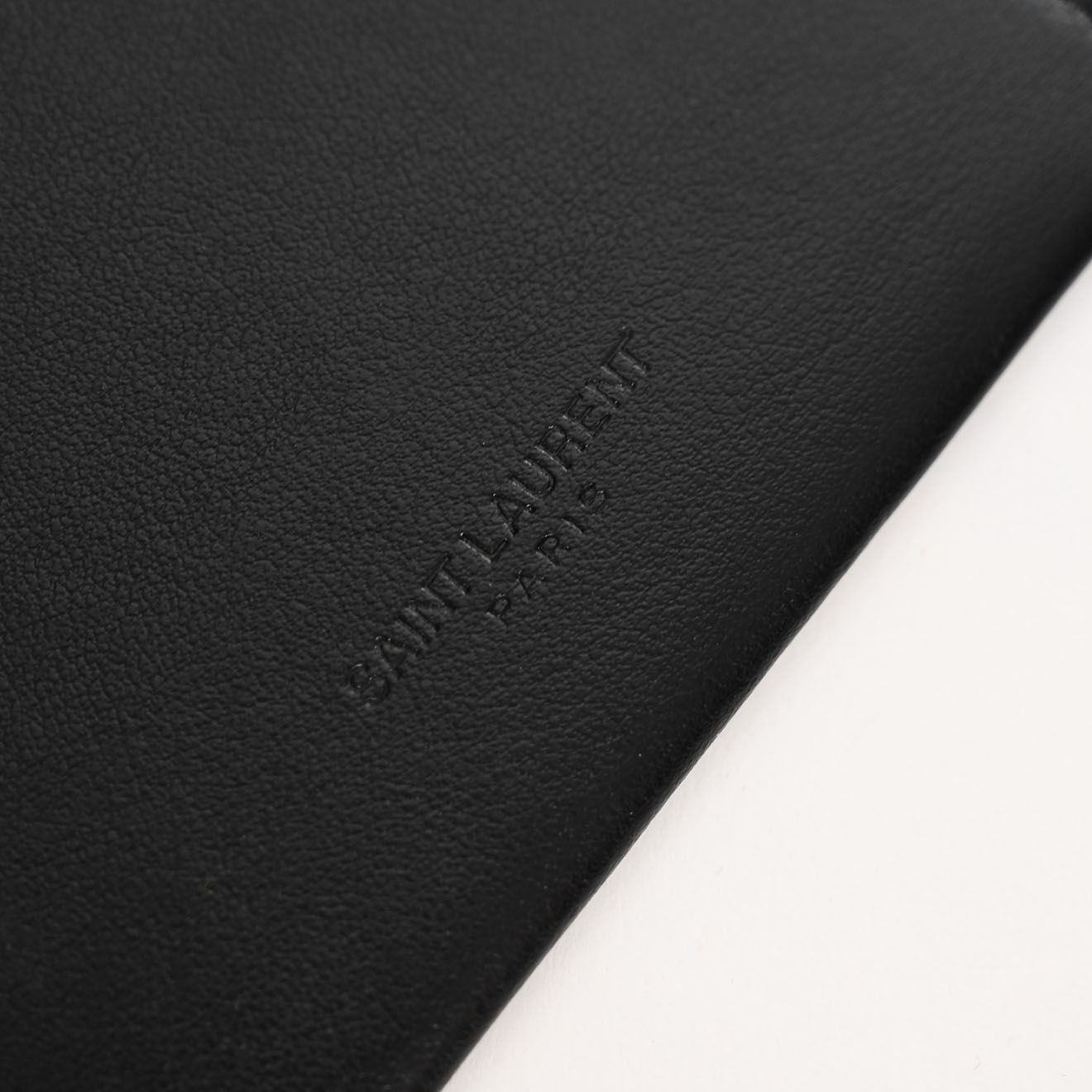 Saint Laurent Porte-cartes For You en Cuir noir - Neuf avec étiquette - 9.5x6 cm