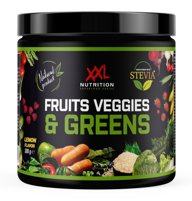 XXL Nutrition Fruits & Veggies & Greens – Lemon (300 gr)