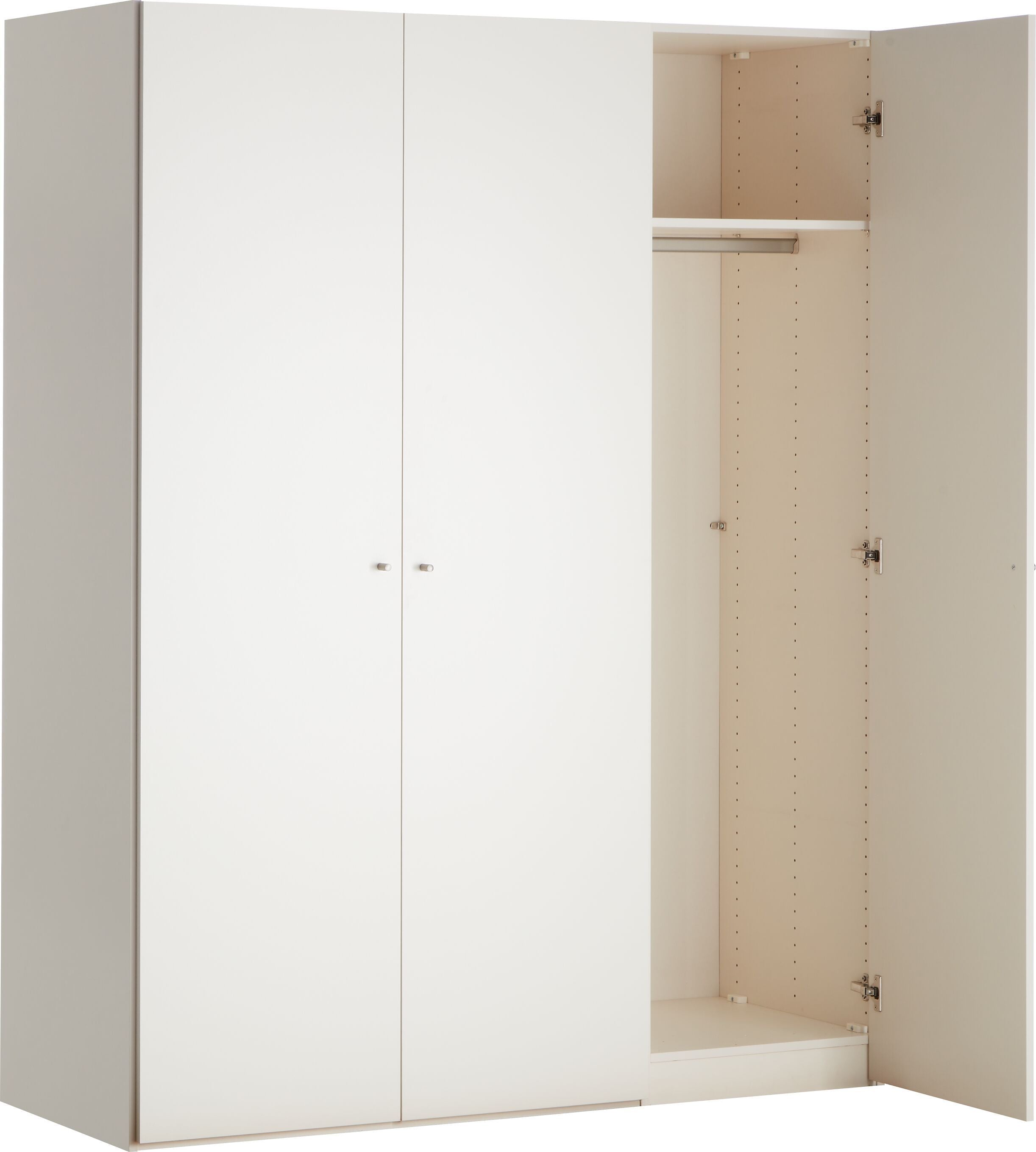 MODUL ONE Drehtürenschrank - Creme / B: 152.0 cm x T: 59.0 cm x H: 195.0 cm