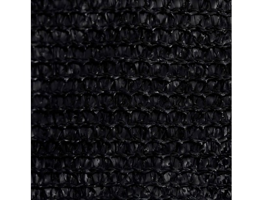 VIDAXL - Voile d'ombrage 160 g/m² rectangulaire noir 6x8 m pehd