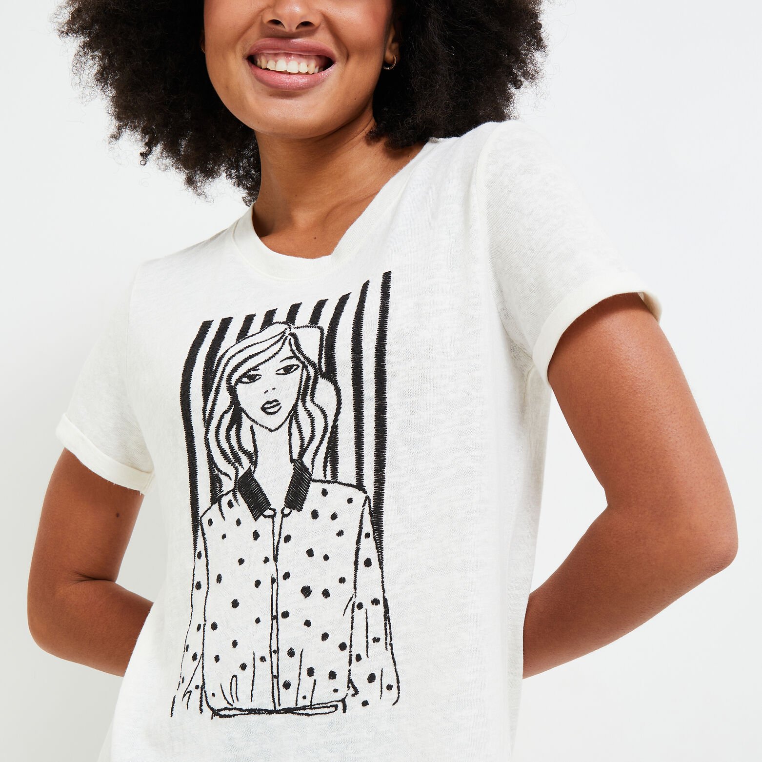 Tshirt print femme