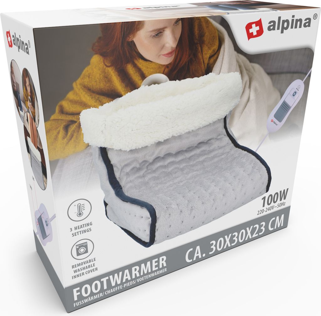 Alpina E26631 Elektrische Voetenwarmer 30X30X23