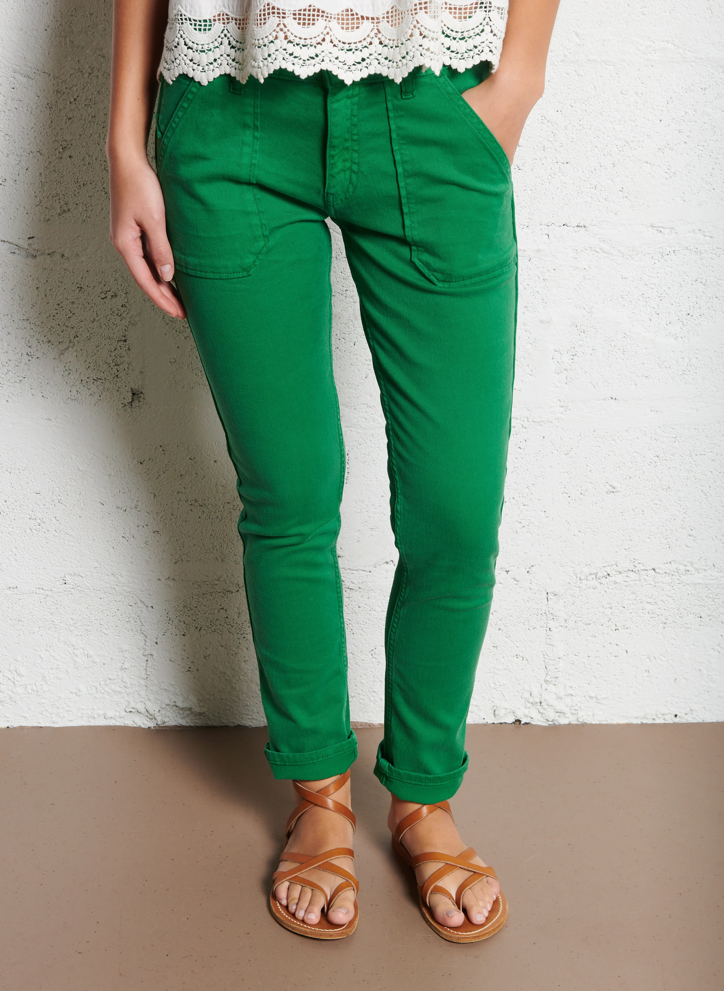 PIERCE - Jean slim en coton mélangé | Multicolore