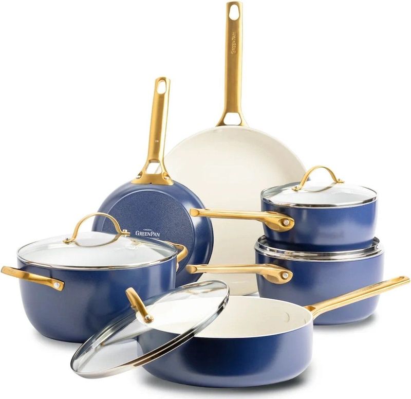 Greenpan Pannenset 10-delig - Oxford Blauw