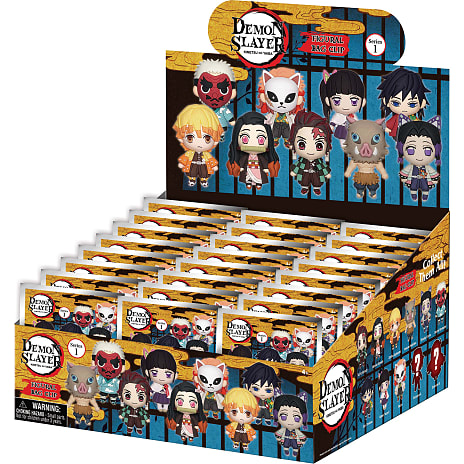 Demon Slayer skumnøglering ca. 6,5 cm – flere varianter – assorteret