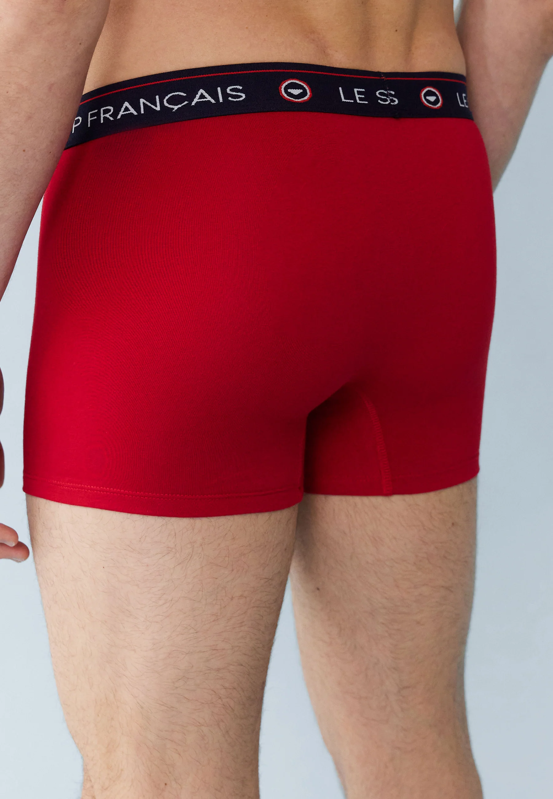 Trio de boxers en coton-Pack Trio Boxer Redoutable Marine Blanc Rouge