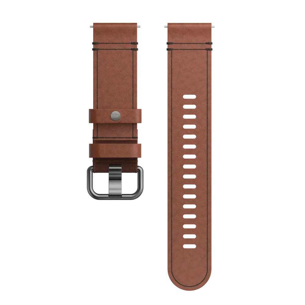Hochwertiges Polar Lederarmband, 22 mm 59,90 € Schnell lösbares Armband aus pflanzlich gegerbtem italienischem Leder mit Edelstahlschließe und Logo-Knopf, flexiblem Elastikband und Untermaterial aus antibakteriellem Kork für höchsten Tragekomfort und