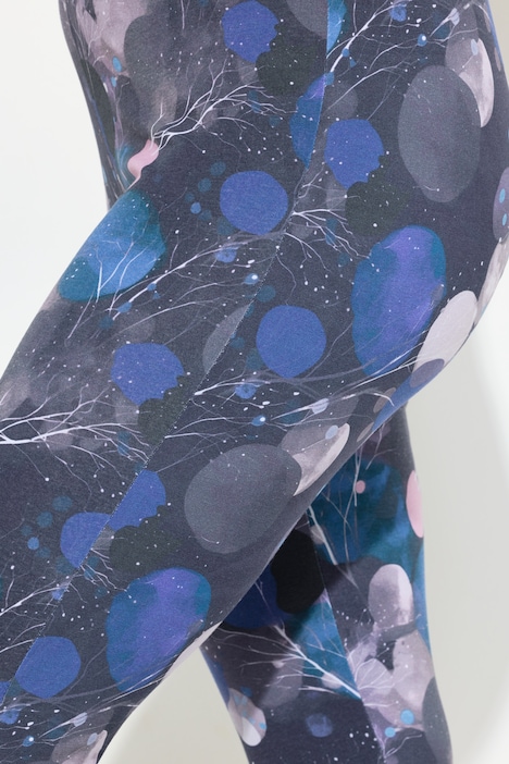Leggings, grafischer Druck, Elastikbund, Biobaumwolle