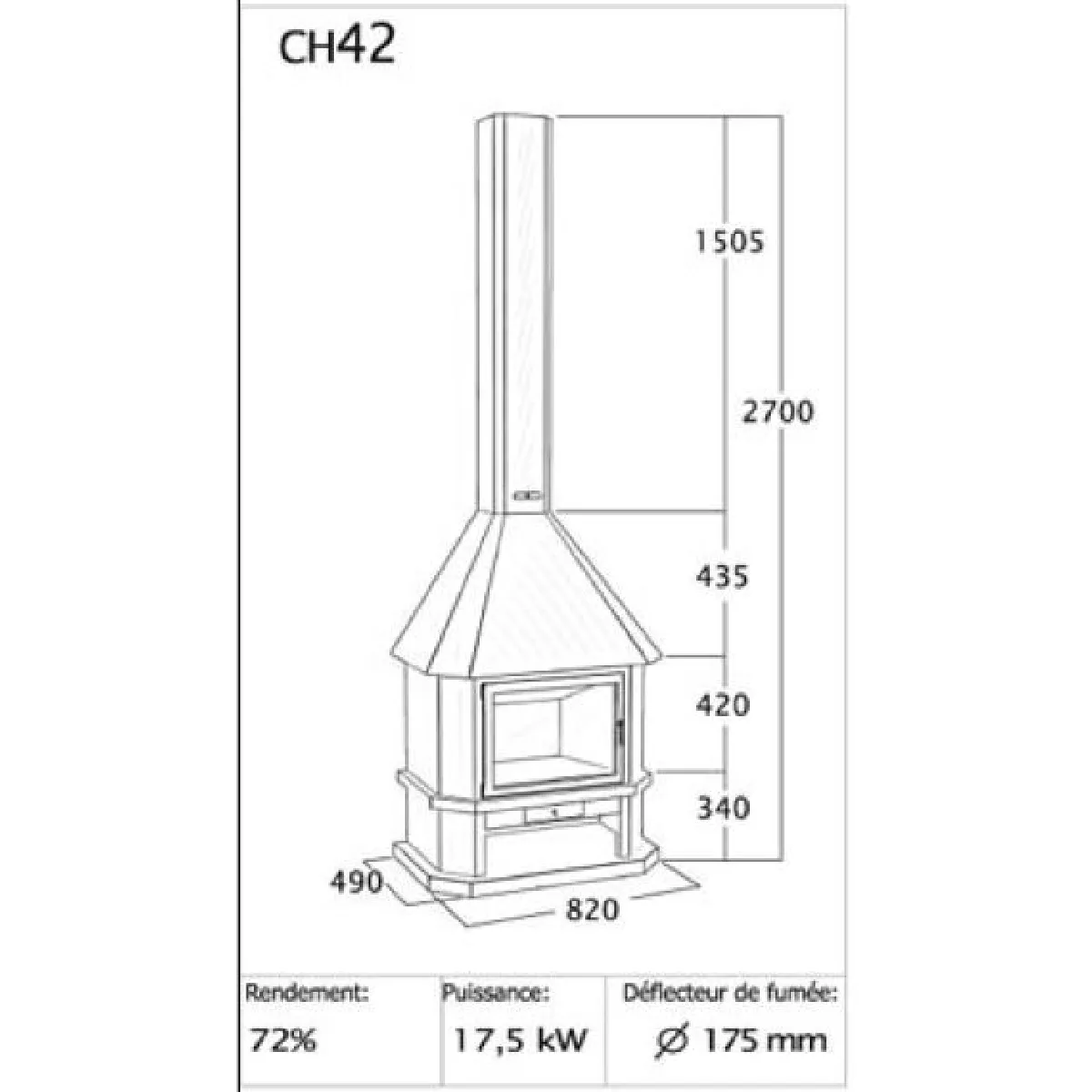 FOCGRUP Cheminée HANSE CH42