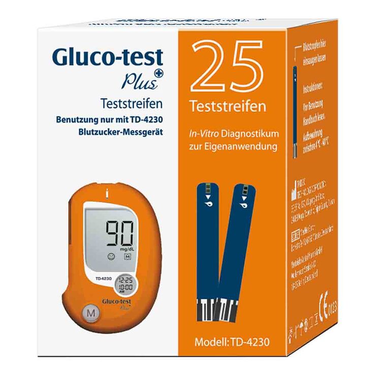 Gluco-test Plus Teststreifen, 25 St
