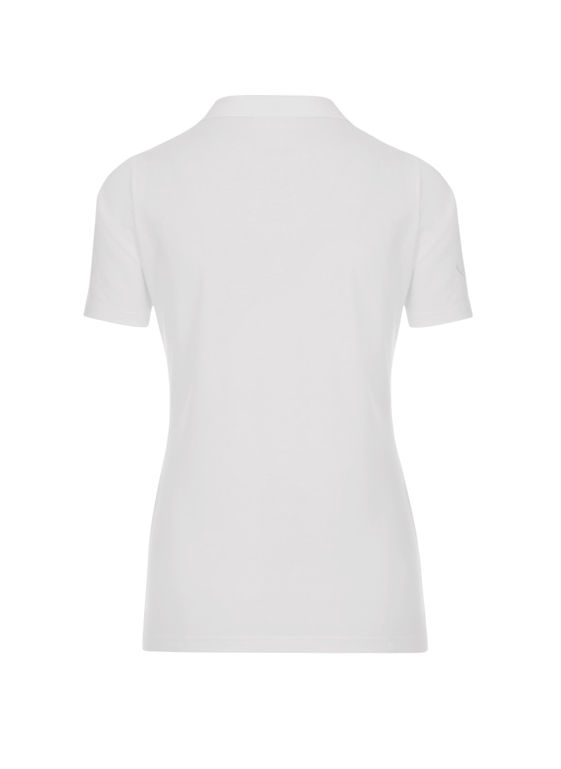 Trigema Poloshirt »TRIGEMA Poloshirt aus Baumwolle mit Kristallsteinen«, 1 Stk.
