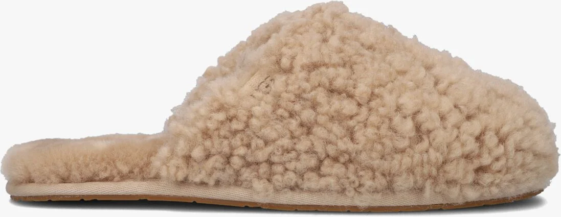 UGG beige ugg pantoffels w maxi curly slide