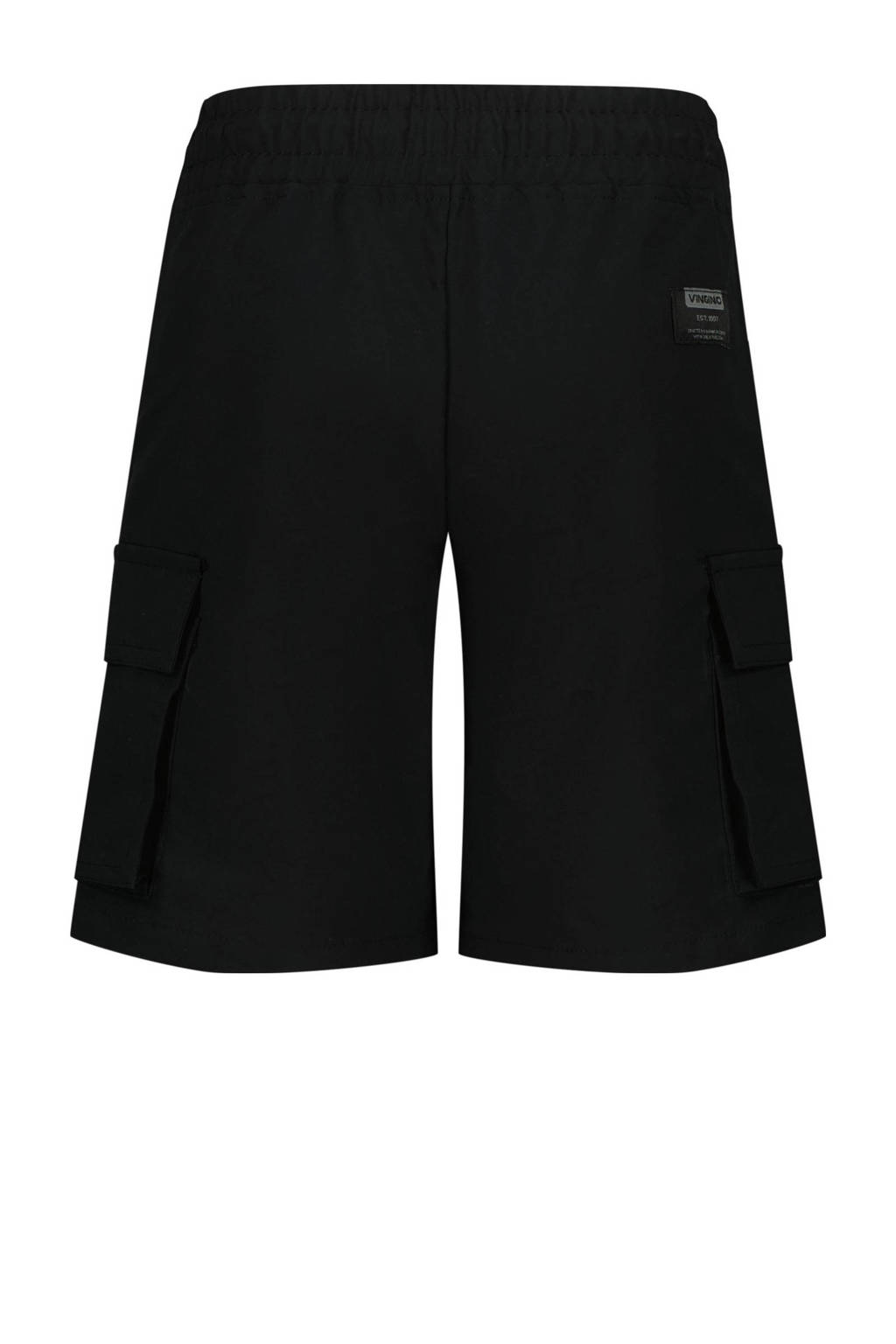 Vingino cargo short Resog met printopdruk zwart