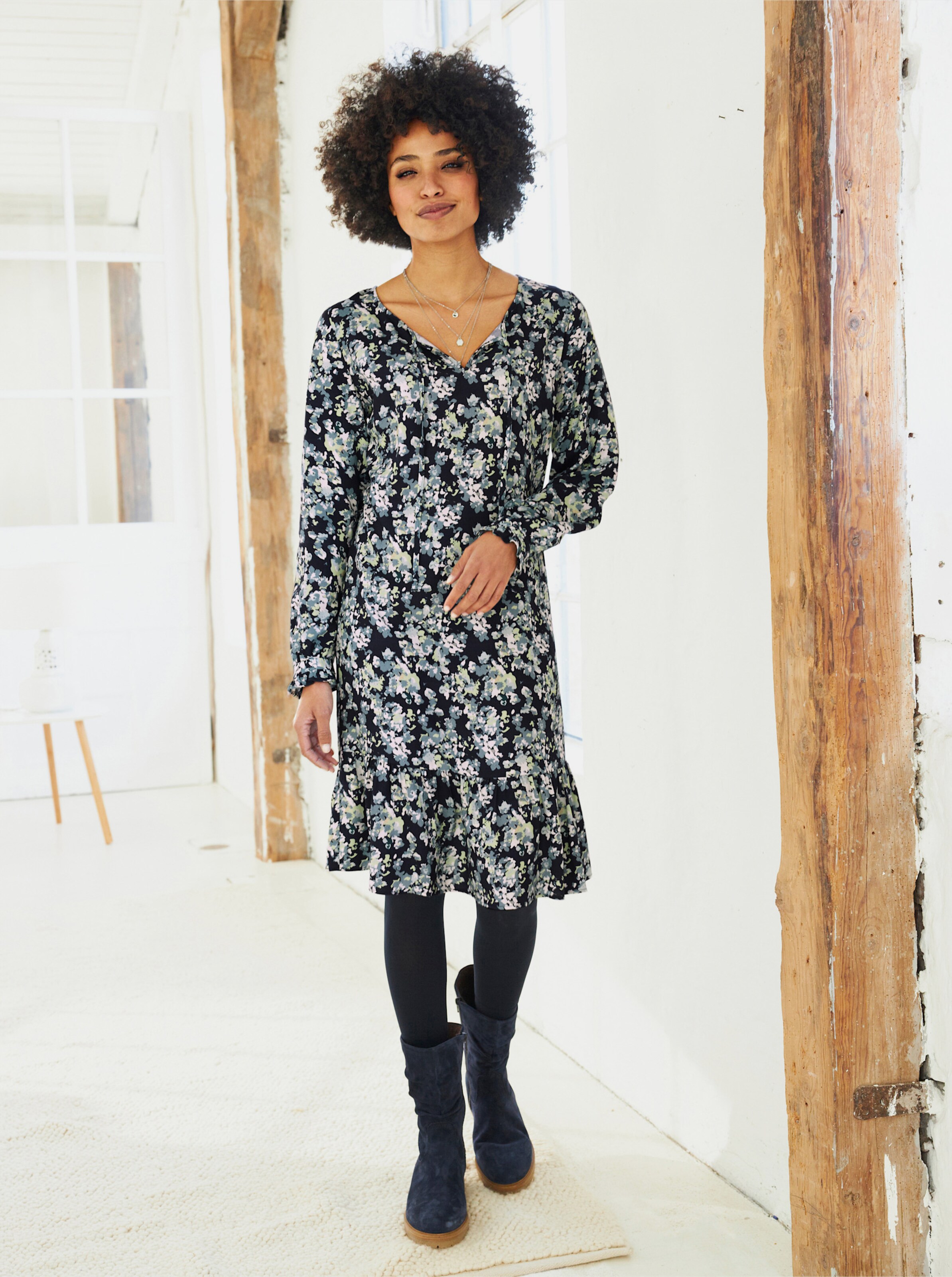 Druck-Kleid