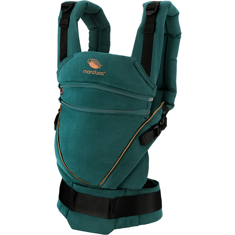 manduca Babytrage XT Cotton Denimteal-Toffee