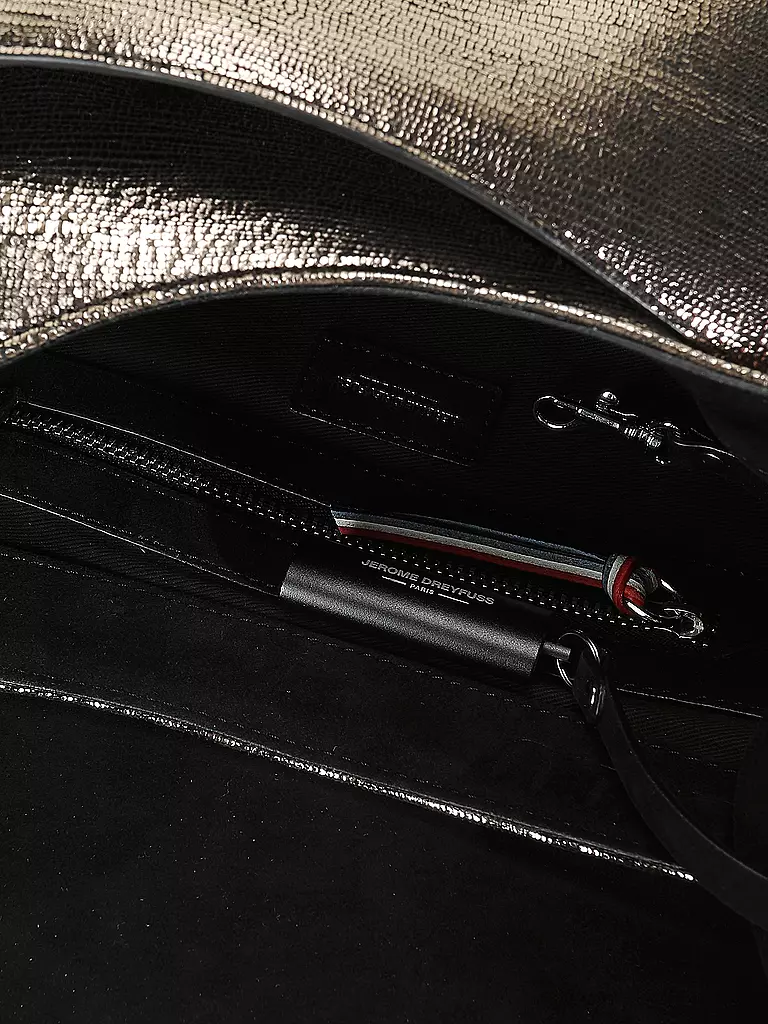 JEROME DREYFUSS Ledertasche - Umhängetasche LULU L silber