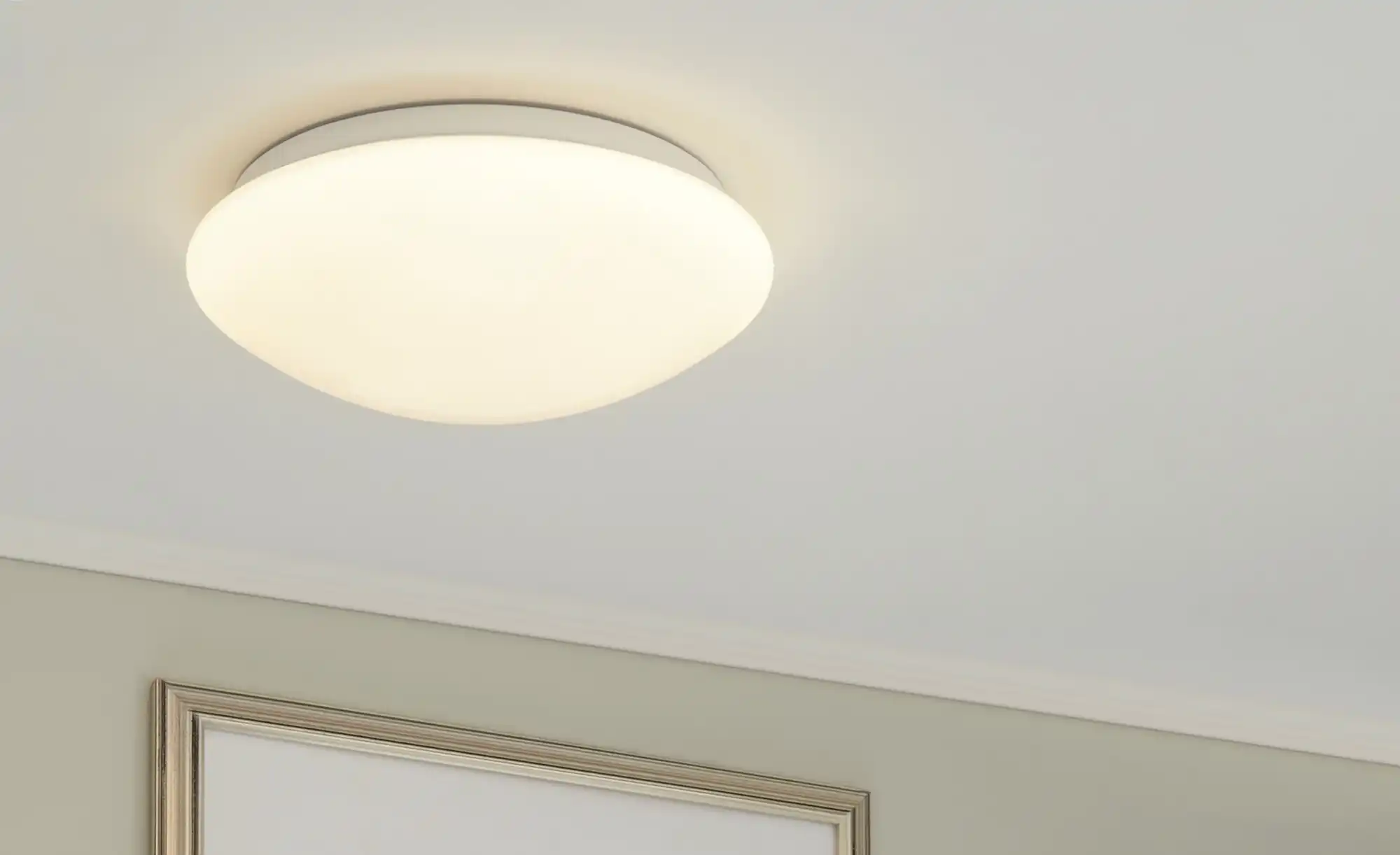 KHG LED-Deckenleuchte, Kunststoff weiß
