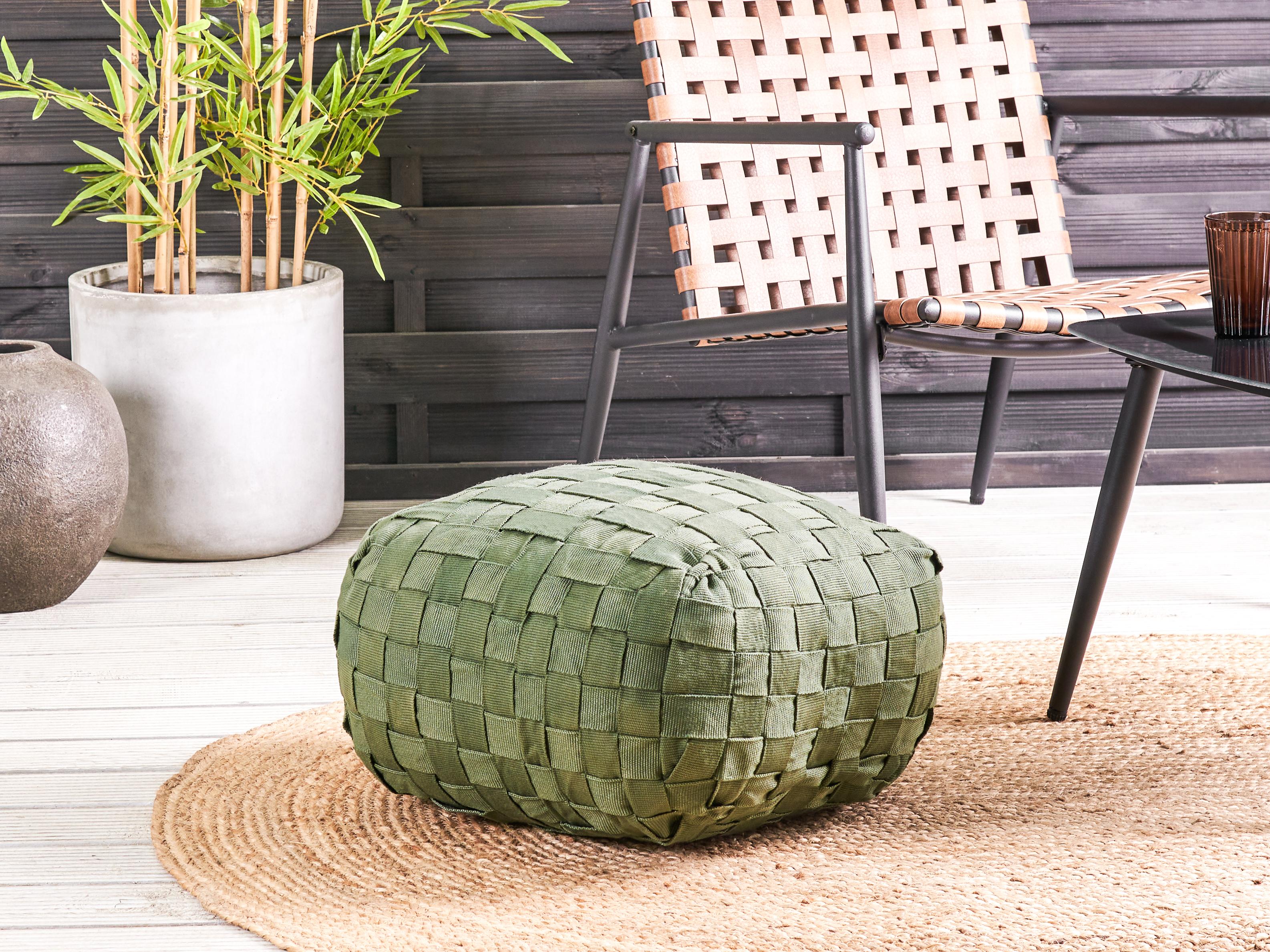Poef BODLA Synthetisch materiaal Groen
