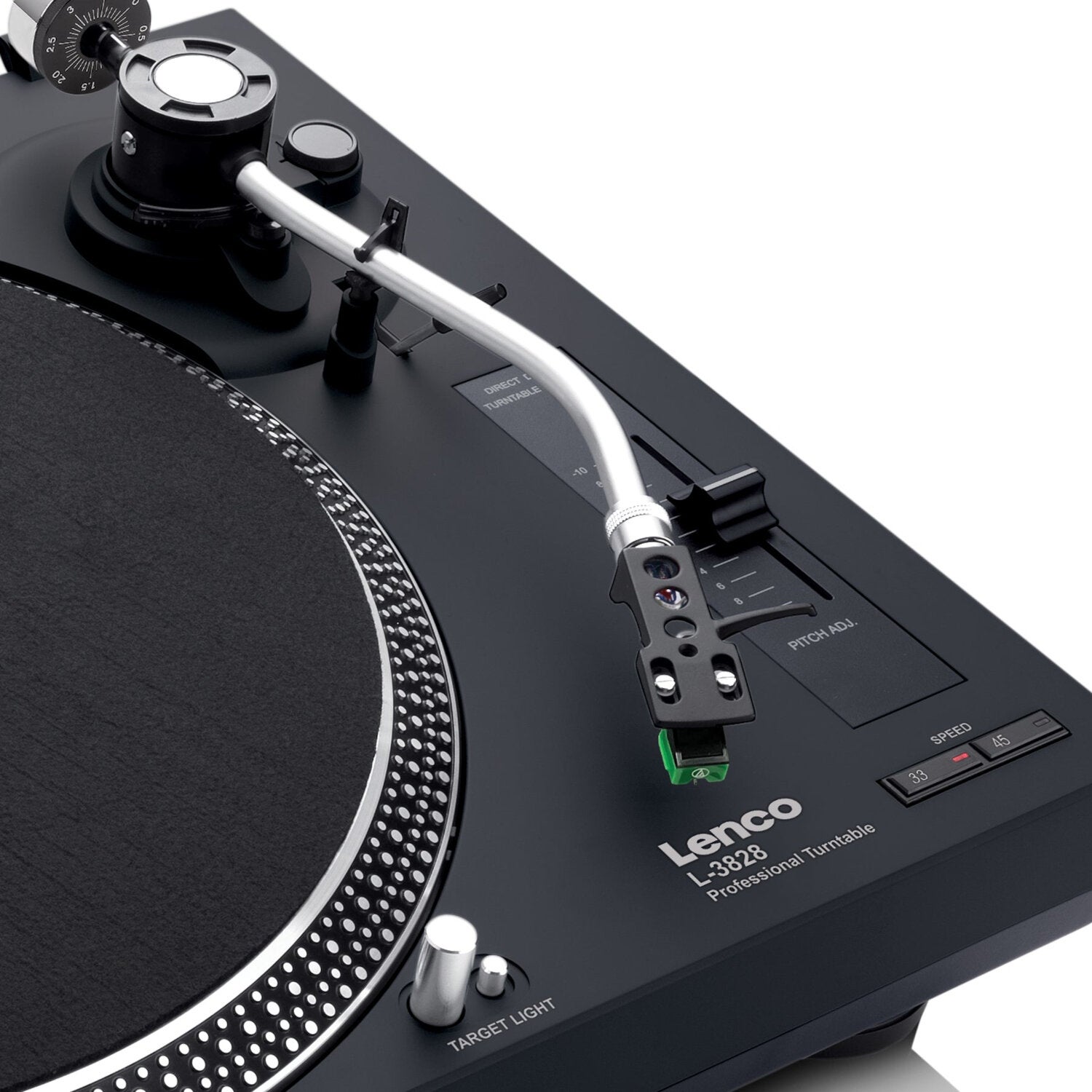 Lenco L-3828BK DJ-draaitafel met USB encoding