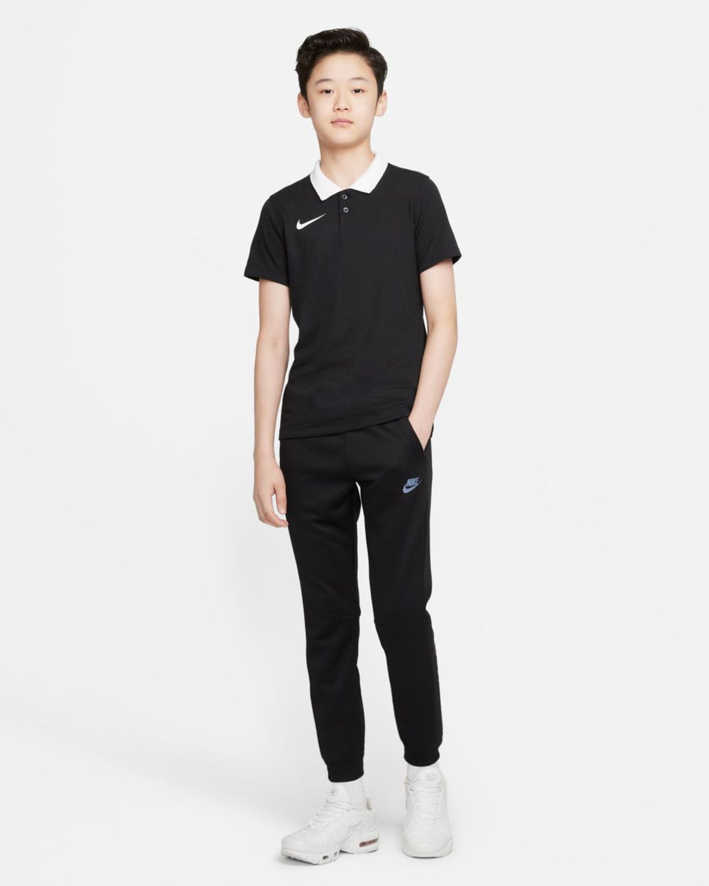 Polo Nike Team Club 20 Noir pour enfant