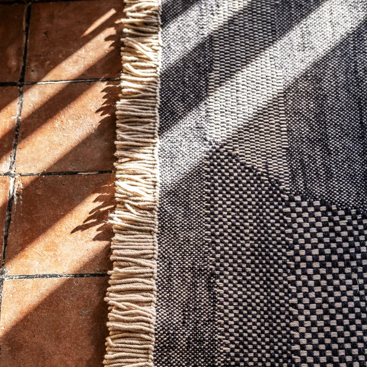 nanimarquina - Wabisabi Wollteppich, 200 x 300 cm, navy