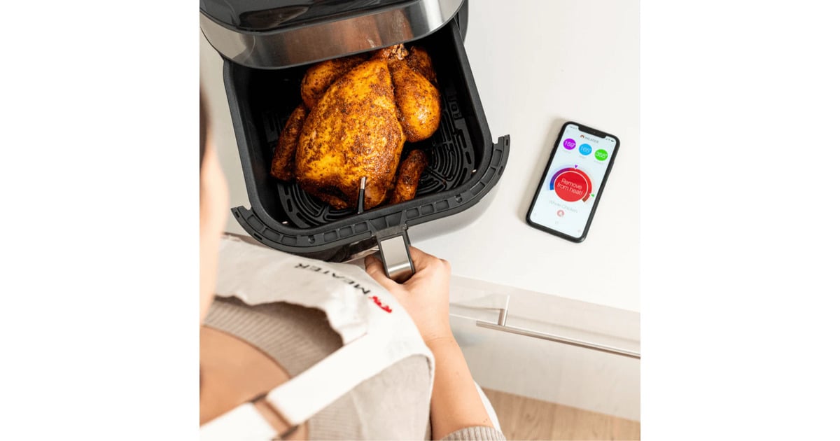MeaterPlus thermometer  (Roestvrij staal/houtkleur, Bluetooth 4.0)