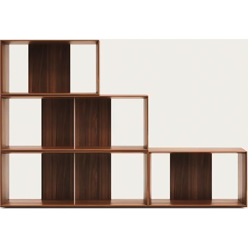 Lot de 4 étagères Litto modulables en placage de bois 168 x 76 cm