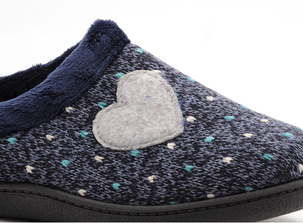 Plumaflex roal chaussons femme r12221 bleu