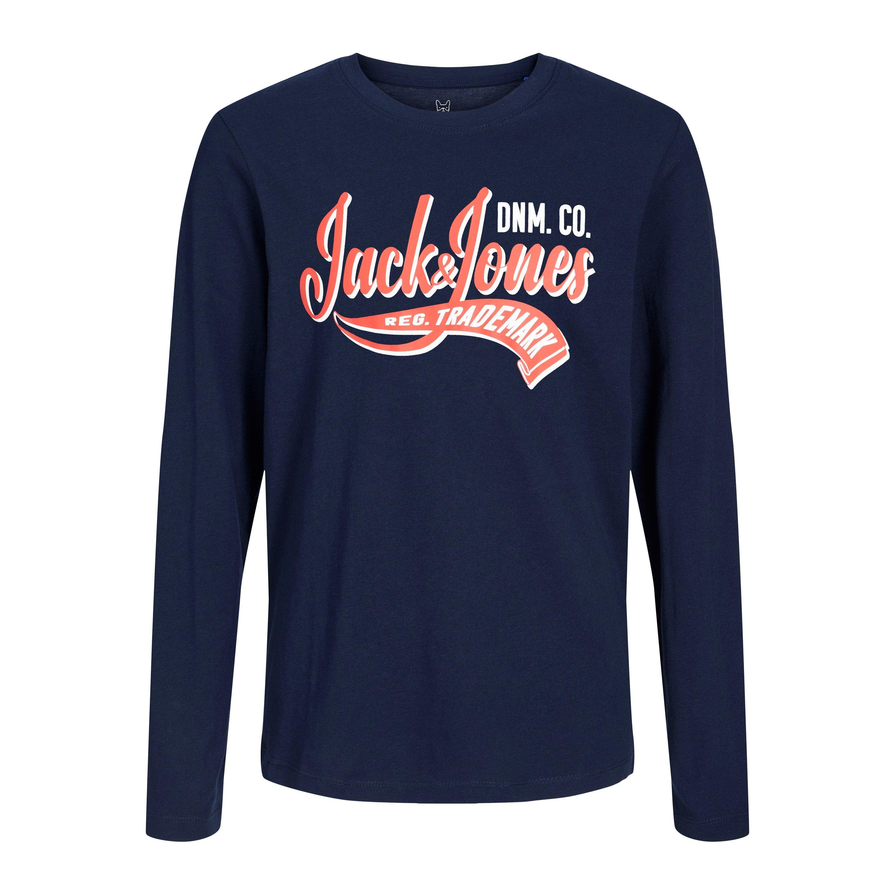 Jack and Jones Long Sleeve Logo T Shirt Junior Boys