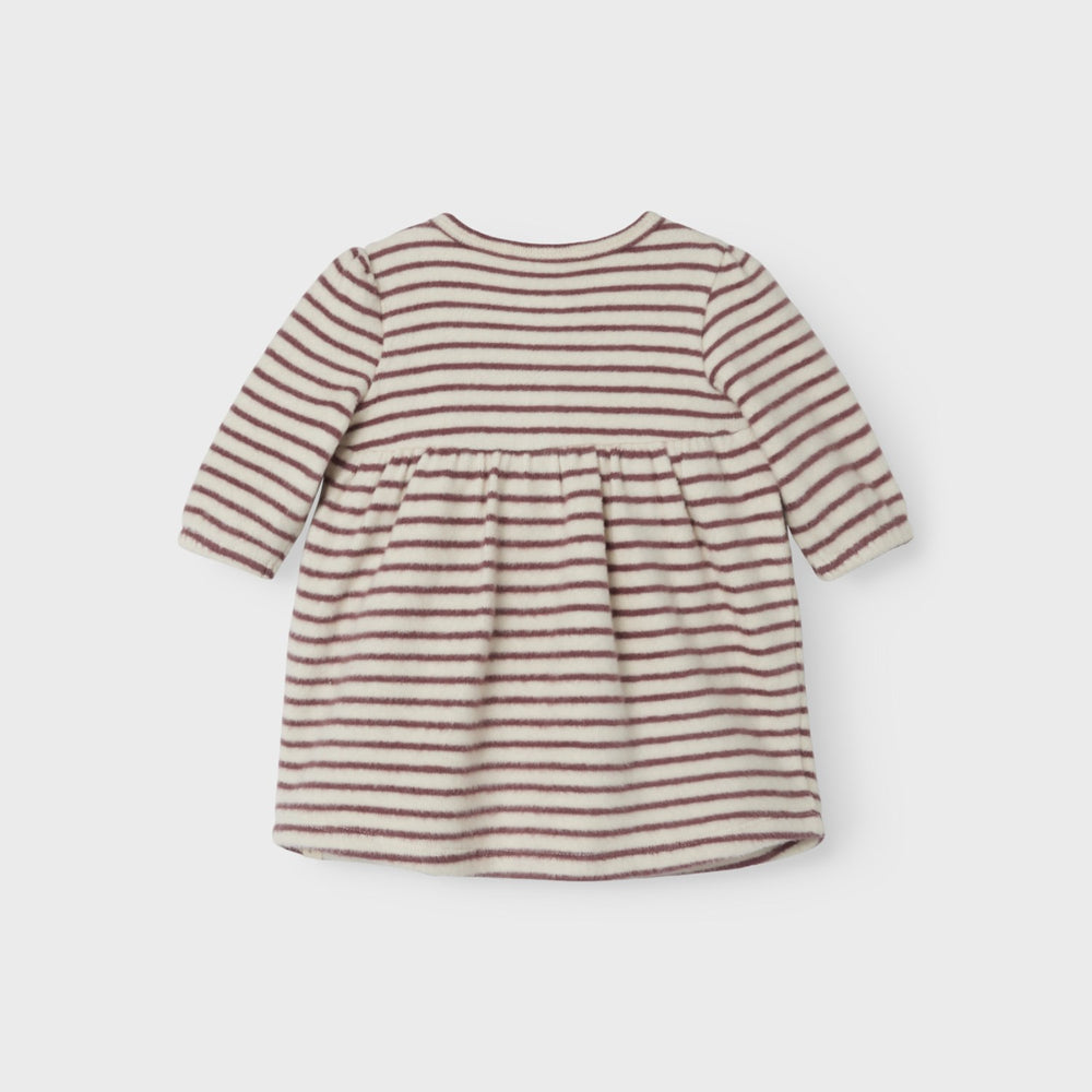 Køb Lil'Atelier Birch Rosebrown Thoro Body Kjole Stripe
