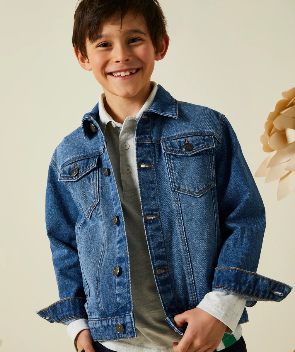 veste en denim low impact garçon