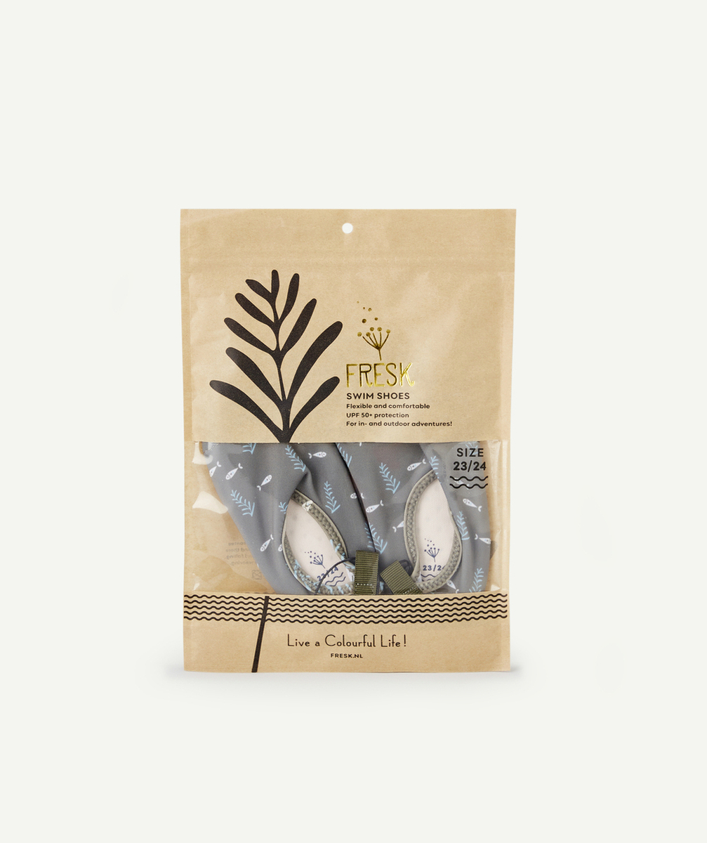 FRESKCHAUSSONS DE PLAGE ANTI-UV BÉBÉ GARÇON OCÉAN KAKI