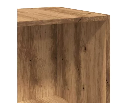 Armoire d'angle chêne artisanal 33x33x100 cm bois d'ingénierie