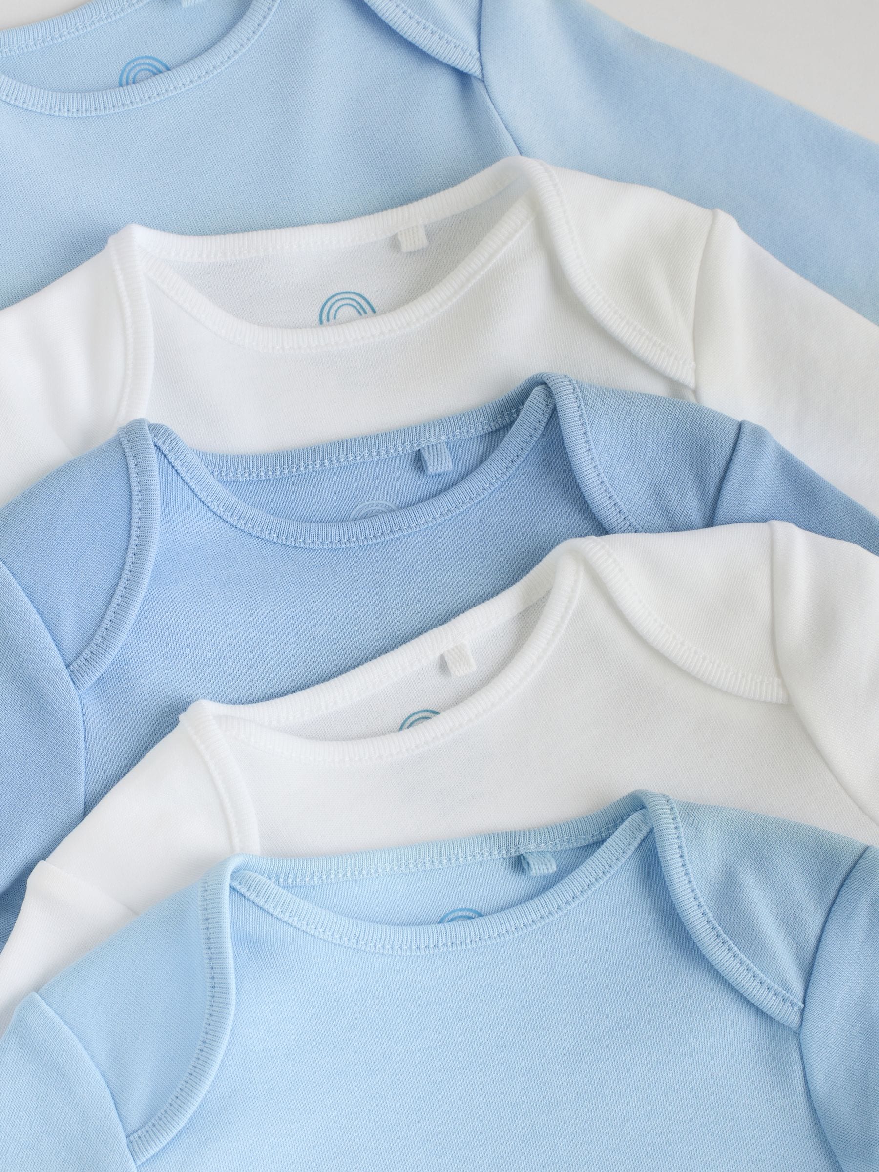 Blauw - Rompertjes met lange mouwen