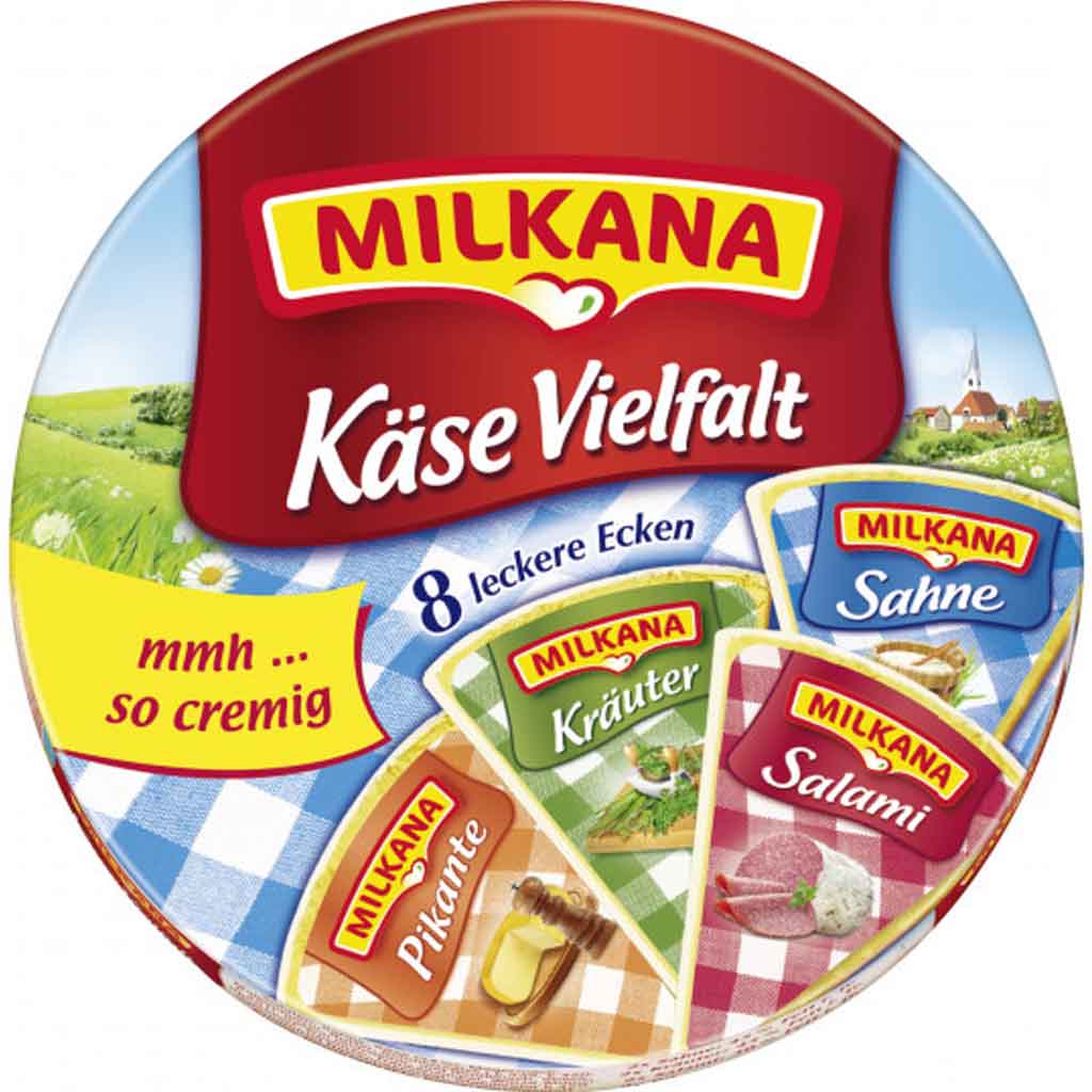 Milkana Käse Vielfalt 8 Ecken 190g MHD:7.4.25