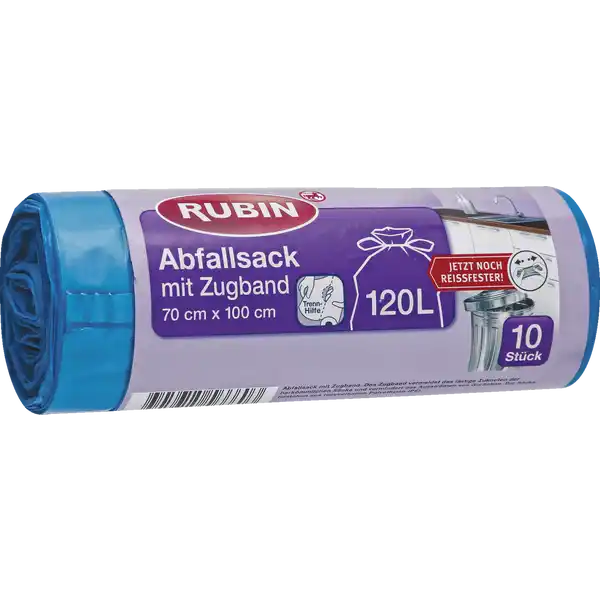 Abfallsack mit Zugband 120 l