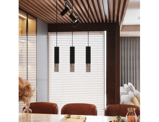 SOLLUX LIGHTING - Applique loopez noir/chrome