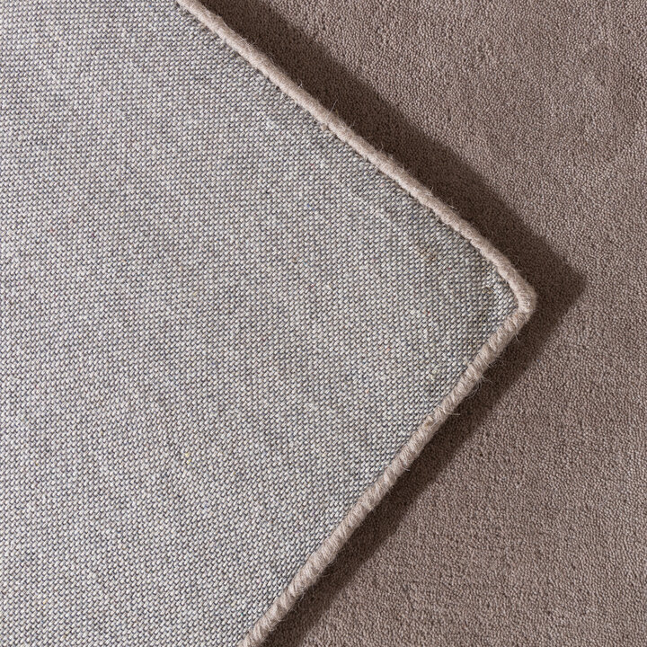Wollen abstract vloerkleed - Clarice Bruin/Beige