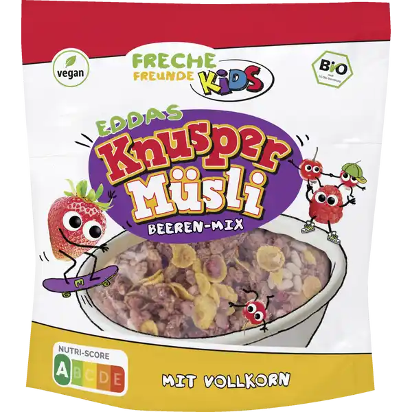 Bio Eddas Knusper-Müsli Beeren-Mix