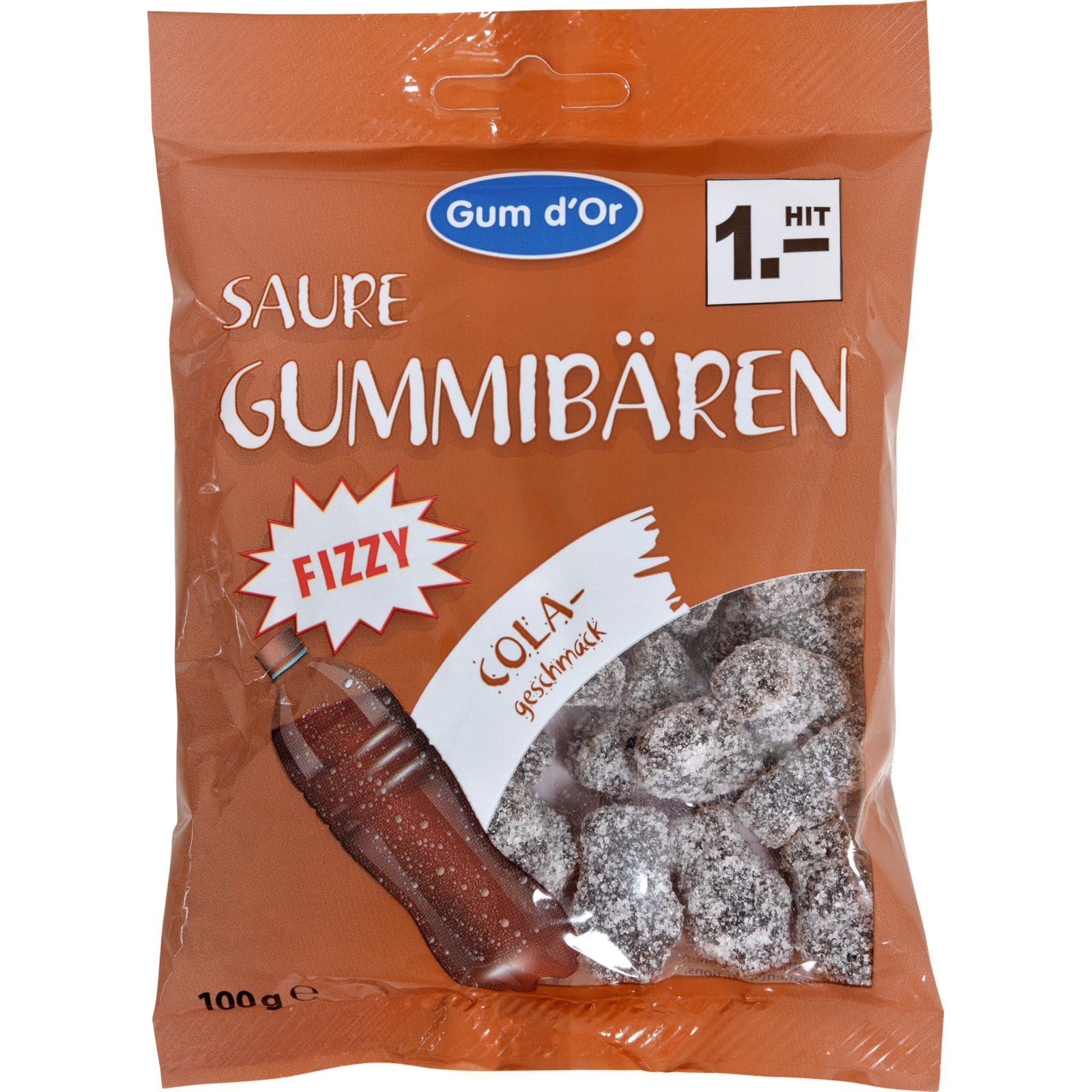 Gum d'Or Gummibären sauer Cola 100g