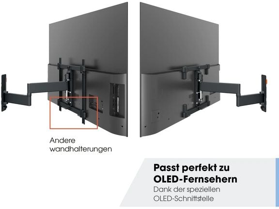Vogel's Wandhalterung COMFORT TVM 3465B Schwarz Schwenkbare TV-Wandhalterung für 32