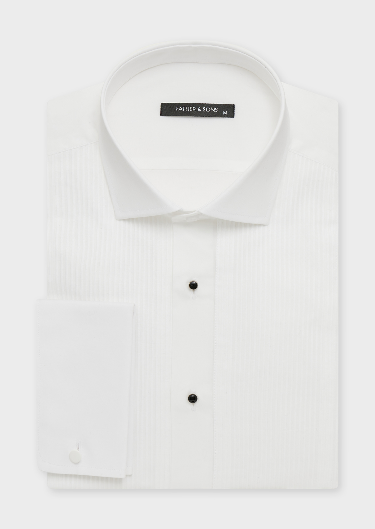 Chemise habillée Slim en satin de coton stretch uni blanc