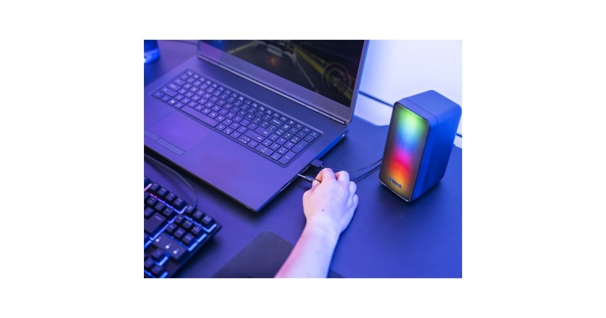 TrustGXT 611 WEZZ ILLUMINATED 2.0 RGB Speaker set pc-luidspreker  (Zwart, RGB leds)